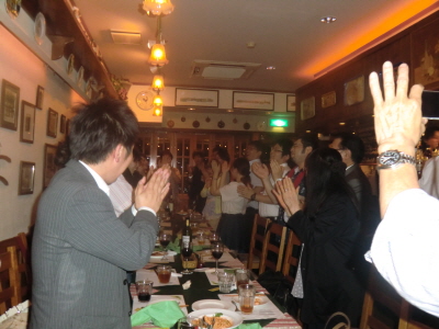 打ち上げの様子